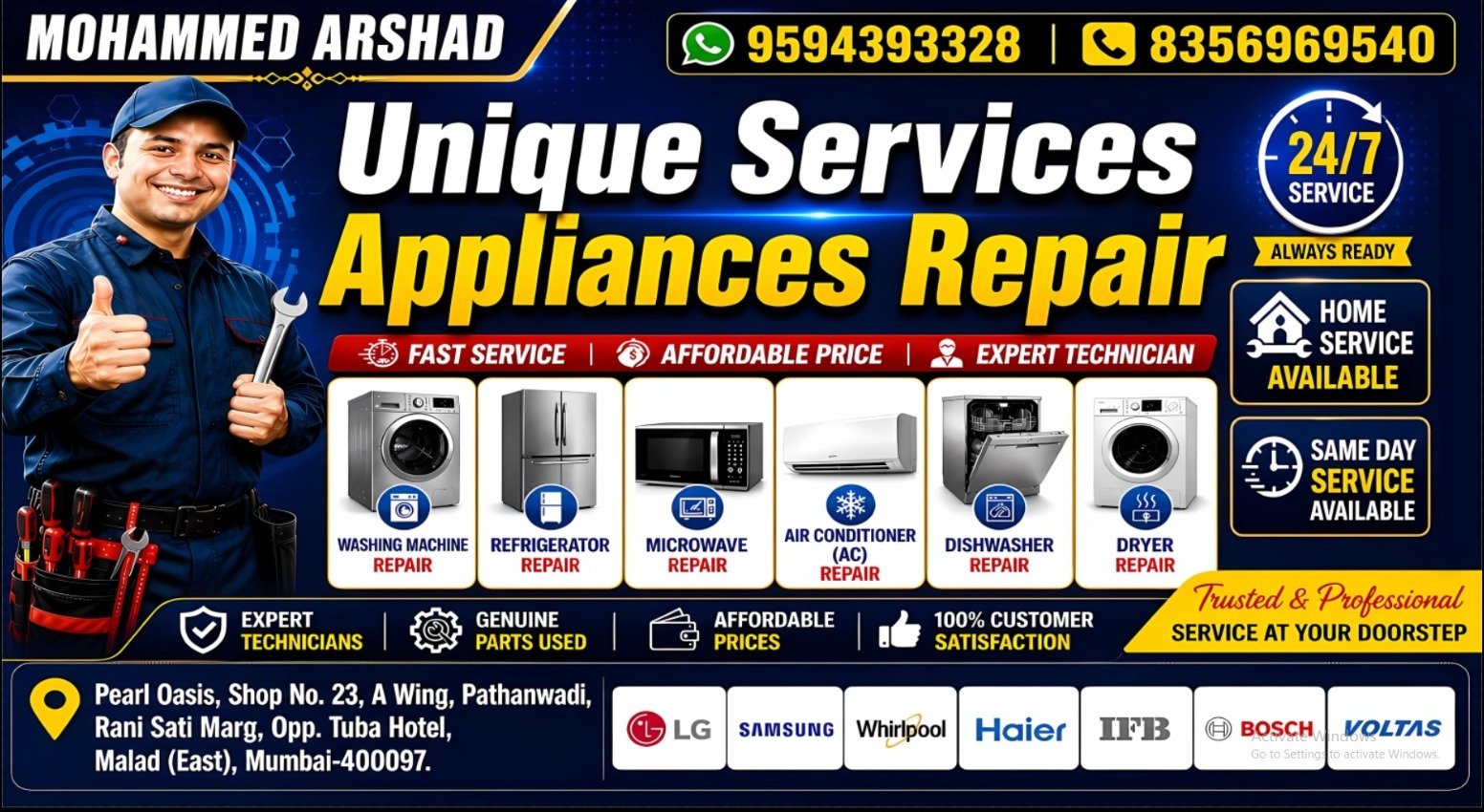 Washing Machine Motor Repair